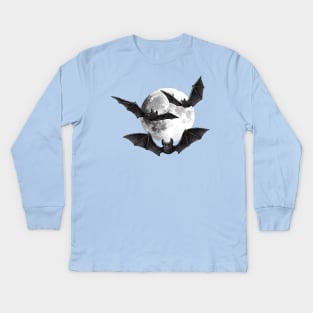 Bats - Creatures of the Night Kids Long Sleeve T-Shirt